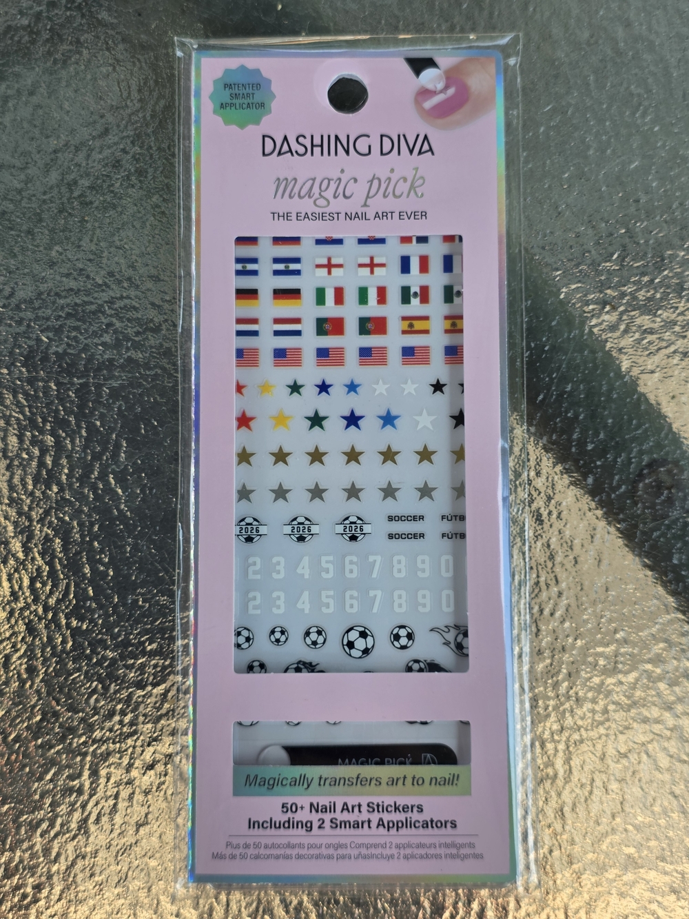 Dashing Diva Soccer Nail Stickers